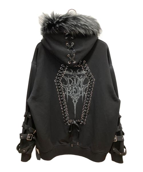 DIMREM（ディムレム）DIMREM (ディムレム) ファー付きジップパーカー ブラック サイズ:SIZE Freeの古着・服飾アイテム