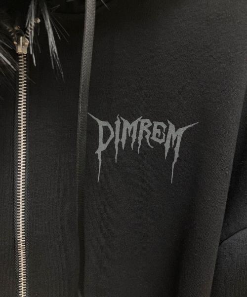 DIMREM（ディムレム）DIMREM (ディムレム) ファー付きジップパーカー ブラック サイズ:SIZE Freeの古着・服飾アイテム