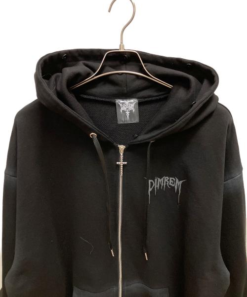 DIMREM（ディムレム）DIMREM (ディムレム) ファー付きジップパーカー ブラック サイズ:SIZE Freeの古着・服飾アイテム