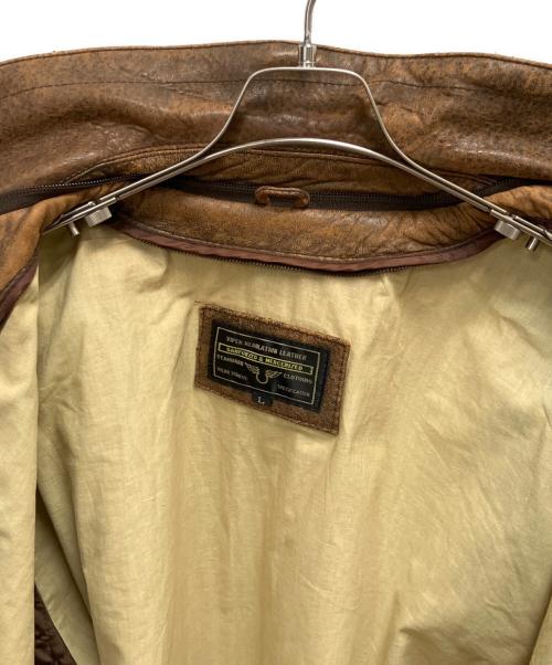 STANDARD CLOTHING（-）STANDARD CLOTHING (-) フライトジャケット ブラウン サイズ:SIZE Lの古着・服飾アイテム