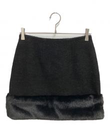 HER LIP TO（ハーリップトゥ）の古着「ミニスカート」｜ブラック