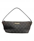 GUCCIグッチ）の古着「GGキャンバス アクセサリーポーチ　ショルダーバッグ」｜ブラウン