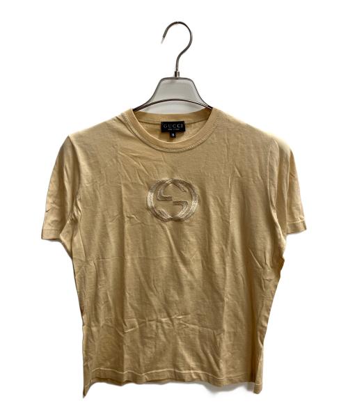 GUCCI（グッチ）GUCCI (グッチ) GG 半袖Tシャツ ベージュ サイズ:SIZE Sの古着・服飾アイテム