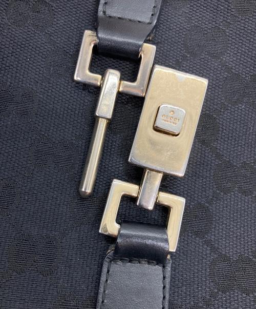 GUCCI（グッチ）GUCCI (グッチ) GG ジャッキー ワンショルダーバッグ ブラックの古着・服飾アイテム