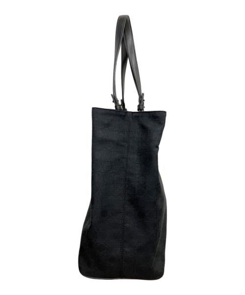 Salvatore Ferragamo（サルヴァトーレ フェラガモ）Salvatore Ferragamo (サルヴァトーレ フェラガモ) ガンチーニ　トートバッグ ブラックの古着・服飾アイテム