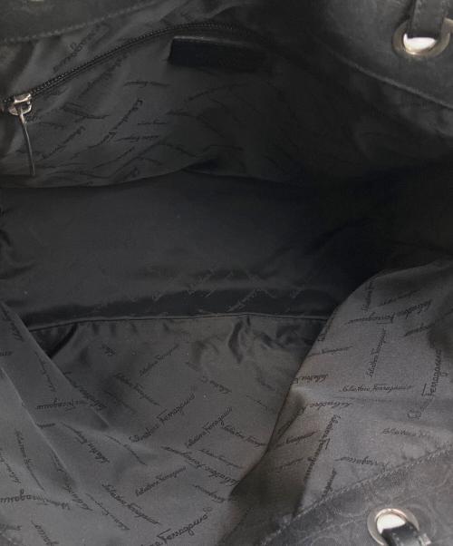 Salvatore Ferragamo（サルヴァトーレ フェラガモ）Salvatore Ferragamo (サルヴァトーレ フェラガモ) ガンチーニ　トートバッグ ブラックの古着・服飾アイテム