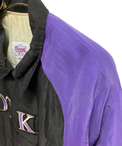 STARTER（スターター）STARTER (スターター) スタジャン ブラック×パープル サイズ:SIZE XLの古着・服飾アイテム