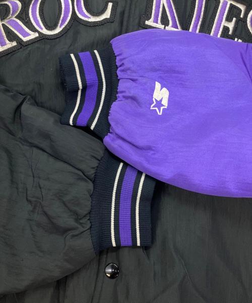 STARTER（スターター）STARTER (スターター) スタジャン ブラック×パープル サイズ:SIZE XLの古着・服飾アイテム