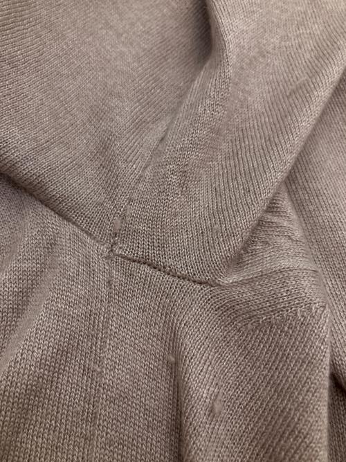 MaxMara（マックスマーラ）MaxMara (マックスマーラ) ビジューカーディガン ピンク サイズ:SIZE Lの古着・服飾アイテム