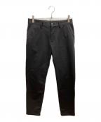 DESCENTE GOLFデサントゴルフ）の古着「ニットボンディング裏フリースロングパンツ ゴルフパンツ」｜ブラック