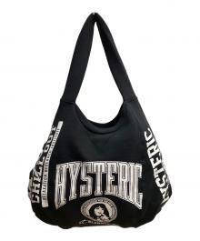 Hysteric Glamour（ヒステリックグラマー）の古着「カレッジプリント スウェットバッグ ショルダーバッグ」｜ブラック