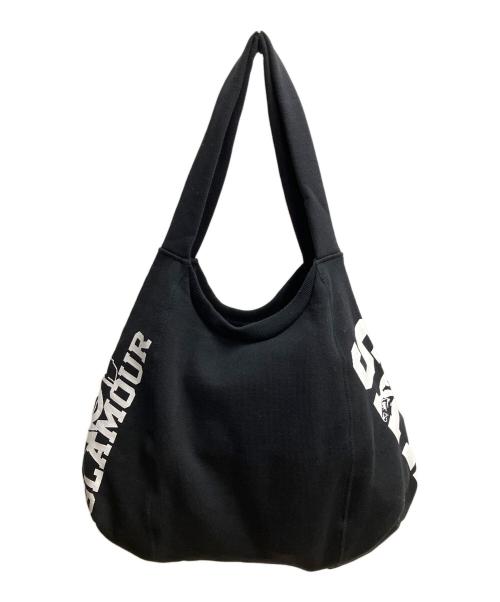 Hysteric Glamour（ヒステリックグラマー）Hysteric Glamour (ヒステリックグラマー) カレッジプリント スウェットバッグ ショルダーバッグ ブラックの古着・服飾アイテム