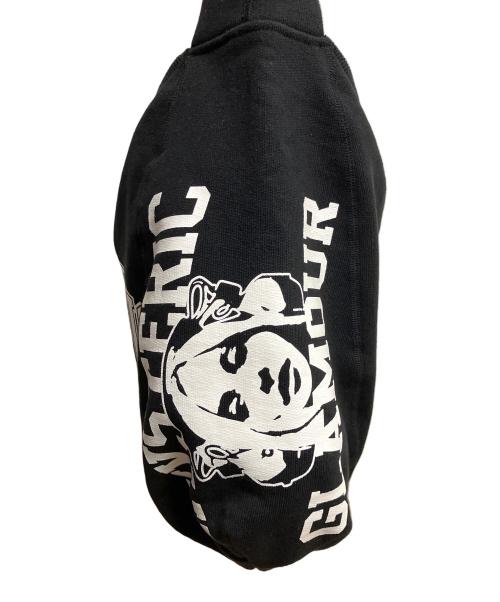 Hysteric Glamour（ヒステリックグラマー）Hysteric Glamour (ヒステリックグラマー) カレッジプリント スウェットバッグ ショルダーバッグ ブラックの古着・服飾アイテム