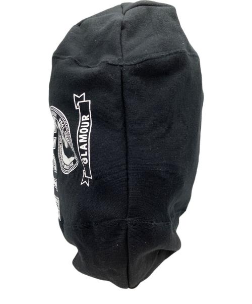 Hysteric Glamour（ヒステリックグラマー）Hysteric Glamour (ヒステリックグラマー) カレッジプリント スウェットバッグ ショルダーバッグ ブラックの古着・服飾アイテム