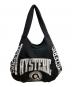 Hysteric Glamour（ヒステリックグラマー）の古着「カレッジプリント スウェットバッグ ショルダーバッグ」｜ブラック