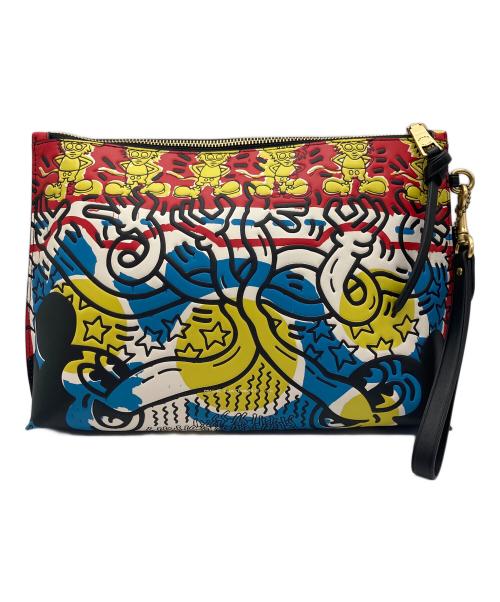 COACH（コーチ）COACH (コーチ) DISNEY (ディズニー) Keith Haring (キースヘリング) Disney（ディズニー）×Keith Haring（キースヘリング）クラッチバッグ マルチカラーの古着・服飾アイテム