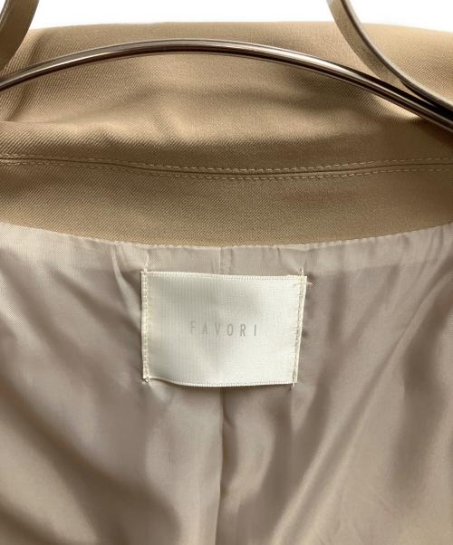 favori（ファボリ）favori (ファボリ) ダブルジャケット ベージュ サイズ:SIZE 38 未使用品の古着・服飾アイテム