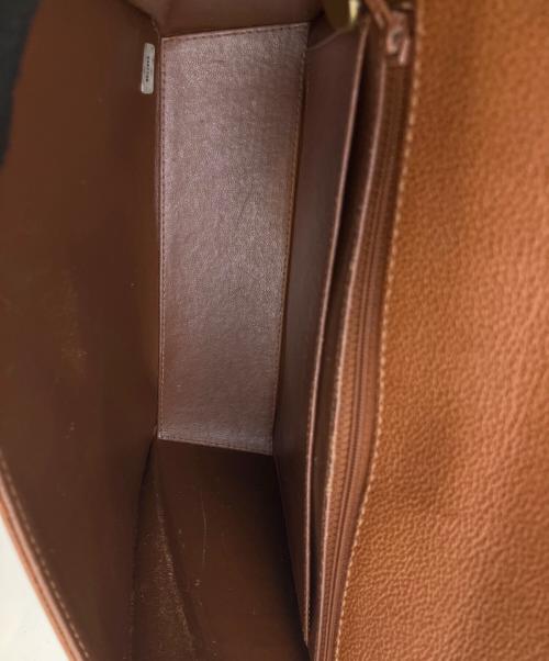 CHANEL（シャネル）CHANEL (シャネル) レザーショルダーバッグ ブラウンの古着・服飾アイテム