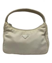 PRADA（プラダ）の古着「ミニハンドバッグ」｜ベージュ