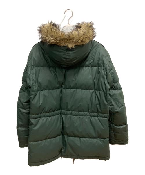 POLO RALPH LAUREN（ポロ・ラルフローレン）POLO RALPH LAUREN (ポロ・ラルフローレン) ファーダウンジャケット グリーン サイズ:SIZE Mの古着・服飾アイテム