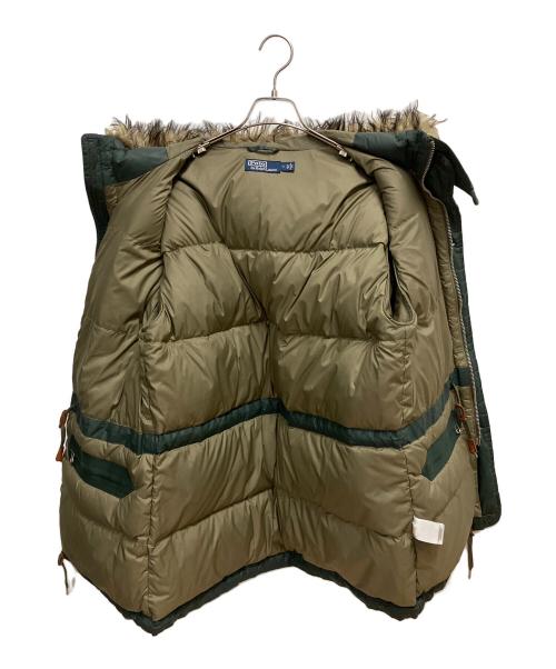 POLO RALPH LAUREN（ポロ・ラルフローレン）POLO RALPH LAUREN (ポロ・ラルフローレン) ファーダウンジャケット グリーン サイズ:SIZE Mの古着・服飾アイテム