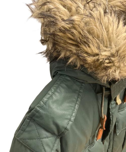 POLO RALPH LAUREN（ポロ・ラルフローレン）POLO RALPH LAUREN (ポロ・ラルフローレン) ファーダウンジャケット グリーン サイズ:SIZE Mの古着・服飾アイテム