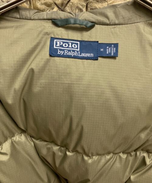 POLO RALPH LAUREN（ポロ・ラルフローレン）POLO RALPH LAUREN (ポロ・ラルフローレン) ファーダウンジャケット グリーン サイズ:SIZE Mの古着・服飾アイテム