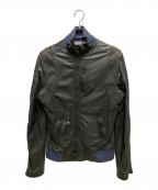 DIESELディーゼル）の古着「レザージャケット」｜ブラック