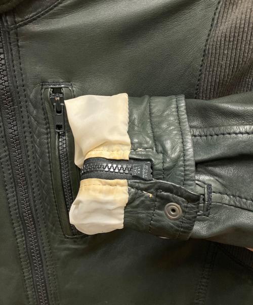 DIESEL（ディーゼル）DIESEL (ディーゼル) レザージャケット ブラック サイズ:SIZE Mの古着・服飾アイテム