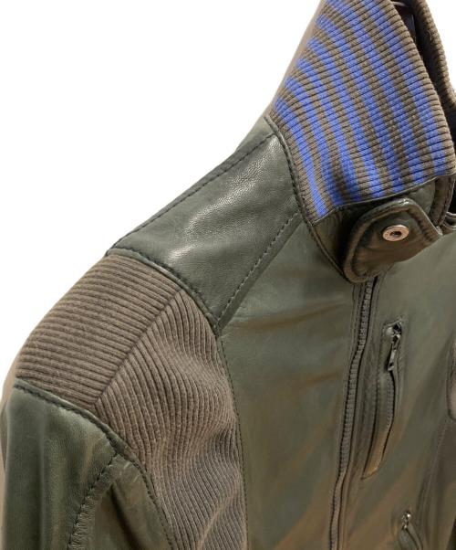 DIESEL（ディーゼル）DIESEL (ディーゼル) レザージャケット ブラック サイズ:SIZE Mの古着・服飾アイテム