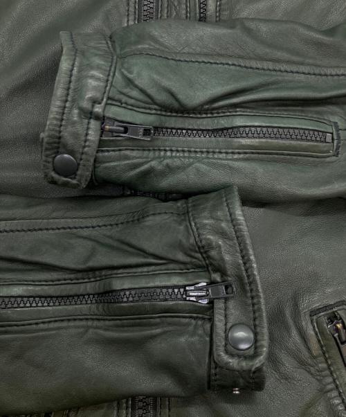 DIESEL（ディーゼル）DIESEL (ディーゼル) レザージャケット ブラック サイズ:SIZE Mの古着・服飾アイテム