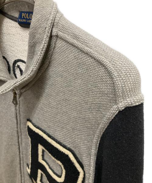 POLO RALPH LAUREN（ポロ・ラルフローレン）POLO RALPH LAUREN (ポロ・ラルフローレン) ニットジャケット グレー サイズ:SIZE Sの古着・服飾アイテム