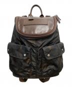 Felisiフェリージ）の古着「カモフラージュ柄ナイロンリュック」｜グリーン