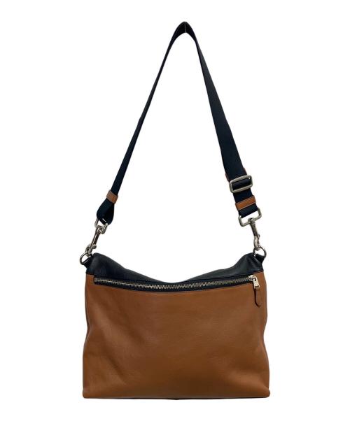 COACH（コーチ）COACH (コーチ) フィールド フォルドオーバー トート　2WAYバッグ ブラック×ブラウンの古着・服飾アイテム