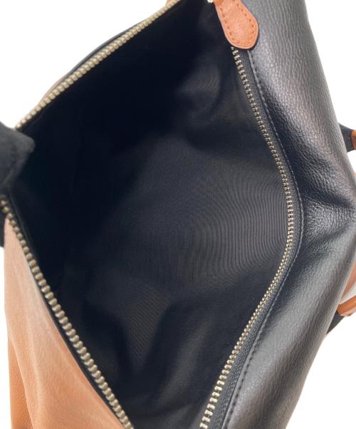 COACH（コーチ）COACH (コーチ) フィールド フォルドオーバー トート　2WAYバッグ ブラック×ブラウンの古着・服飾アイテム