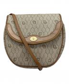 Christian Diorクリスチャン ディオール）の古着「ハニカム柄ショルダーバッグ」｜ベージュ×ブラウン