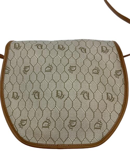 Christian Dior（クリスチャン ディオール）Christian Dior (クリスチャン ディオール) ハニカム柄ショルダーバッグ ベージュ×ブラウンの古着・服飾アイテム