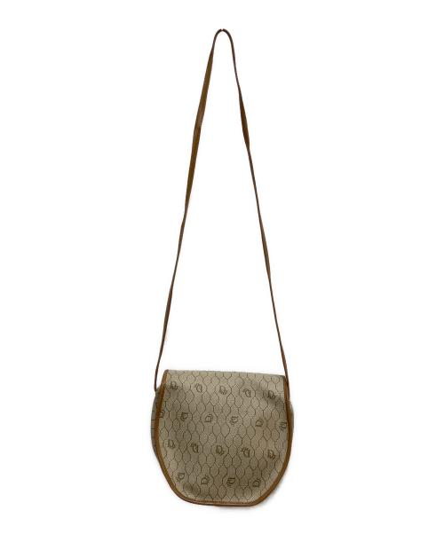 Christian Dior（クリスチャン ディオール）Christian Dior (クリスチャン ディオール) ハニカム柄ショルダーバッグ ベージュ×ブラウンの古着・服飾アイテム