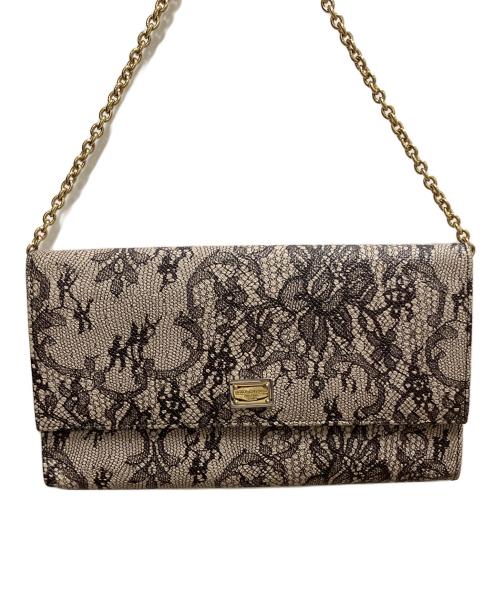 DOLCE & GABBANA（ドルチェ＆ガッバーナ）DOLCE & GABBANA (ドルチェ＆ガッバーナ) ワンショルダーバッグ ベージュの古着・服飾アイテム