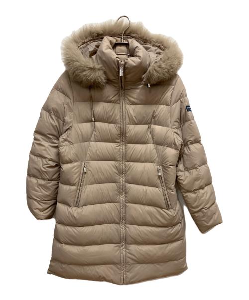 JEAN LOUIS SCHERRER（ジャンルイ シェレル）JEAN LOUIS SCHERRER (ジャンルイ シェレル) ファー付きダウンコート ベージュ サイズ:SIZE Lの古着・服飾アイテム