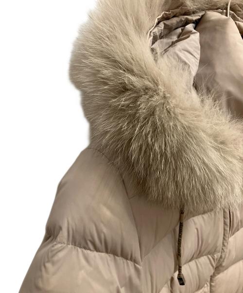 JEAN LOUIS SCHERRER（ジャンルイ シェレル）JEAN LOUIS SCHERRER (ジャンルイ シェレル) ファー付きダウンコート ベージュ サイズ:SIZE Lの古着・服飾アイテム