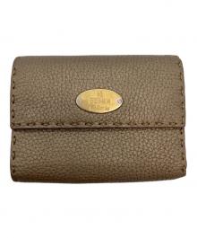 FENDI selleria（フェンディ セレリア）の古着「3つ折り財布」｜ベージュ