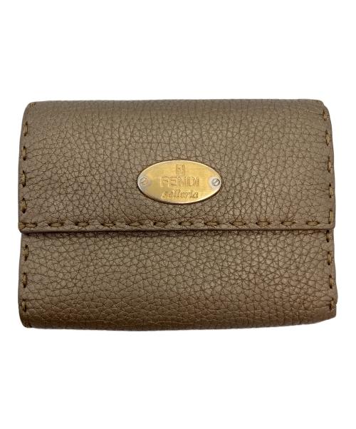 FENDI selleria（フェンディ セレリア）FENDI selleria (フェンディ セレリア) 3つ折り財布 ベージュの古着・服飾アイテム