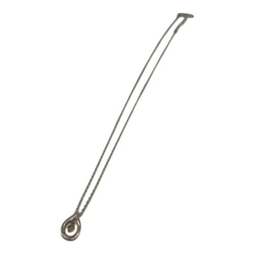 4℃（ヨンドシー）4℃ (ヨンドシー) エターナルシルバーネックレス シルバー×グリーンの古着・服飾アイテム