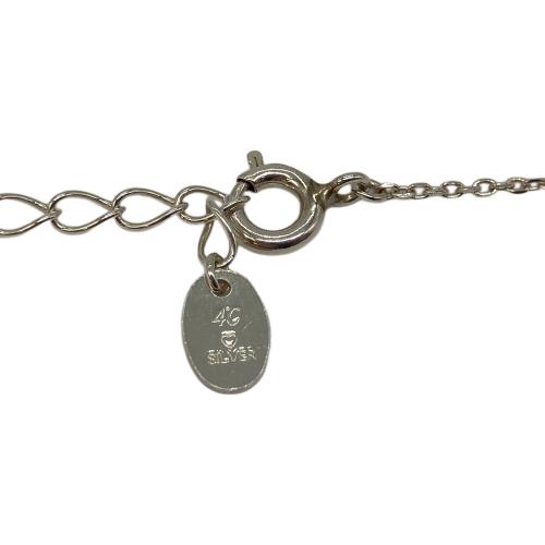 4℃（ヨンドシー）4℃ (ヨンドシー) エターナルシルバーネックレス シルバー×グリーンの古着・服飾アイテム