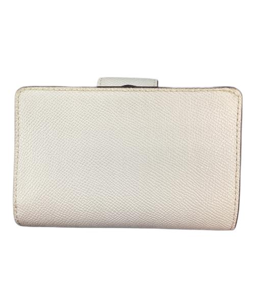 COACH（コーチ）COACH (コーチ) ミディアム コーナー ジップ ウォレット 2つ折り財布 ホワイトの古着・服飾アイテム