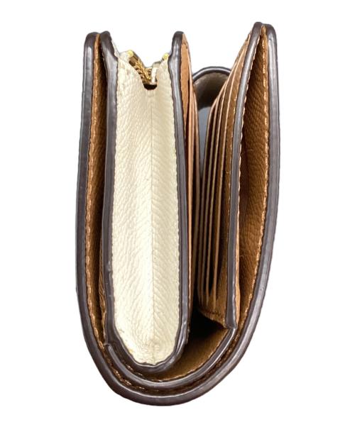 COACH（コーチ）COACH (コーチ) ミディアム コーナー ジップ ウォレット 2つ折り財布 ホワイトの古着・服飾アイテム