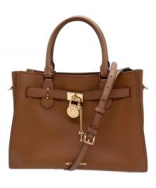 MICHAEL KORS（マイケル・コース）の古着「HAMILTON サッチェル スモール」｜ブラウン