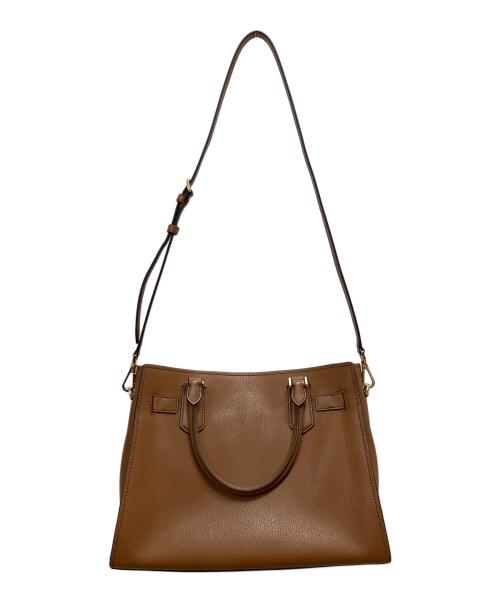 MICHAEL KORS（マイケル・コース）MICHAEL KORS (マイケル・コース) HAMILTON サッチェル スモール ブラウンの古着・服飾アイテム