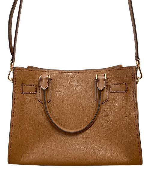 MICHAEL KORS（マイケル・コース）MICHAEL KORS (マイケル・コース) HAMILTON サッチェル スモール ブラウンの古着・服飾アイテム